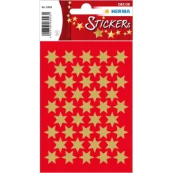 HERMA Sticker Sterne 14mm 3903 gold 195 St&uuml;ck/3 Blatt