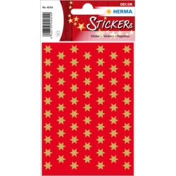 HERMA Sticker Sterne 8mm 4054 gold 201 St&uuml;ck/3 Blatt