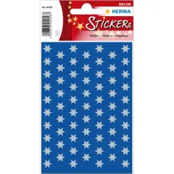 HERMA Sticker Sterne 8mm 4058 silber 201 St&uuml;ck/3 Blatt