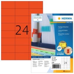 HERMA Etiketten SPECIAL 70x37mm 4407 rot,perm. 2400 St./100 Bl.