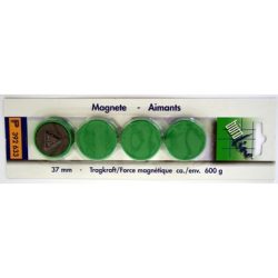 B&Uuml;ROLINE Magnet 37 mm 392633 gr&uuml;n 4 St&uuml;ck