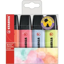 STABILO Textmarker BOSS Pastell 70/4-3 4 St&uuml;ck ass.