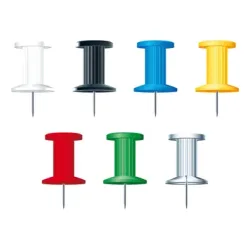 EXACOMPTA Pinwandnadel Push Pins 7mm X14740E Farben ass. 25 St&uuml;ck