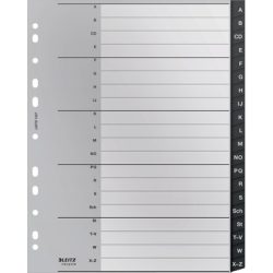 LEITZ Register Recycle PP schwarz A4 1207-00-00 A-Z