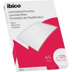 IBICO Laminiertasche A5 627315 glanz, 125my 100 Stk