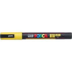 UNI-BALL Posca Marker 0.9-1.3mm PC-3ML YELLO glitzer gelb