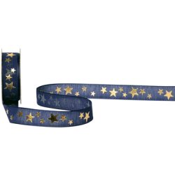 SPYK Band Cubino &Eacute;toiles 1031.1654 16mmx3m Blau-Gold