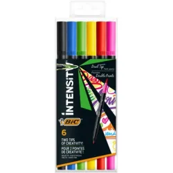 BIC Fasermaler Intensity Dual Tip 989694 ass. 12 St&uuml;ck