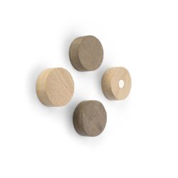 TRENDFORM Magnete WOOD ROUND FA3141 4er Set, Holz