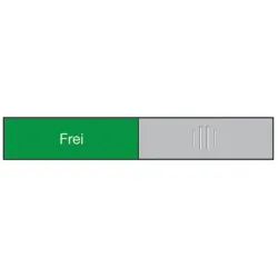 BEREC Türschild 37,4x152mm 314.087 Alu, Frei-Besetzt