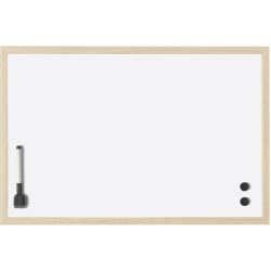 MAGNETOPLAN Whiteboard mit Holzrahmen 121928 Stahl 1000x600mm