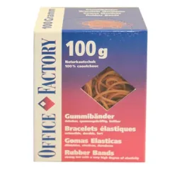 SMART OFFICE Gummib&auml;nder 80mmx1.3mm 601118 Naturkautschuk 100g