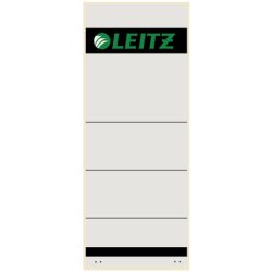 LEITZ R&uuml;ckenschilder grau, liniert 1647-00-85 Selbstklebend, 61x157mm 10Stk.
