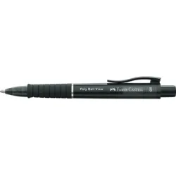 FABER-CASTELL Kugelschreiber Poly Ball View 145755 Schwarz XB