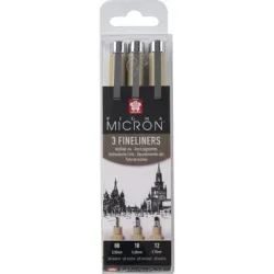 SAKURA Pigma Micron Set POXSDK3A 0,5/0,6/0,7mm 3 St&uuml;ck