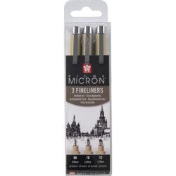 SAKURA Pigma Micron Set POXSDK3A 0,5/0,6/0,7mm 3 St&uuml;ck
