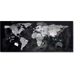 SIGEL Glas-Magnetboard GL246 Weltkarte 1300x550x15mm