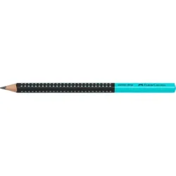 FABER-CASTELL Bleistift Jumbo Grip HB 511912 Two Tone schwarz/t&uuml;rkis