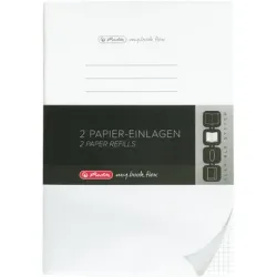 Herlitz - Papier-Einlagen, DIN A4, Weiss