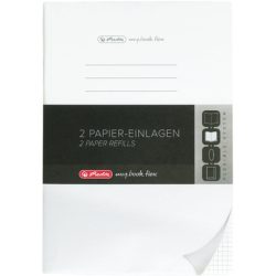 Herlitz - Papier-Einlagen, DIN A4, Weiss
