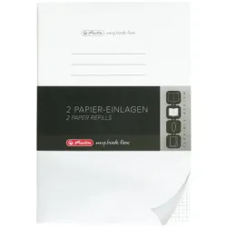 Herlitz - Papier-Einlagen, DIN A5, Weiss