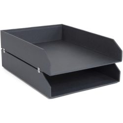 BIGSO BOX OF SWEDEN Briefablage 2er-Set 15753200 Hakan dunkelgrau 23x12x31