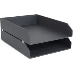 BIGSO BOX OF SWEDEN Briefablage 2er-Set 15753200 Hakan dunkelgrau 23x12x31