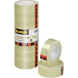 SCOTCH Klebeband 550 5501933K-8 19mmx33m transp. 8 St&uuml;ck