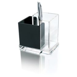 WEDO Stiftek&ouml;cher EXKLUSIV 606001 12x8.5x10cm Acryl schw./tran.