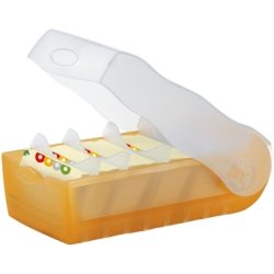 HAN Karteibox Croco 998-613 A8 orange trans. 100 Karten