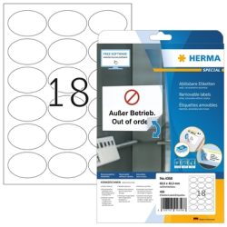 HERMA Etiketten 4358 4358 63.5x42.3mm abl. 450Stk. 25 B