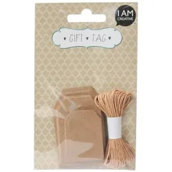 I AM CREATIVE Geschenkanh&auml;nger 4088.55 BOHO Tag Set I, 30 St&uuml;ck