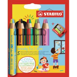 STABILO - Wachsmalstifte Set, 2.5X11.7X15CM, Sortierte Farben