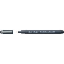 PENTEL Fineliner Pigment 0.4 mm S20P-4A POINTLINER, schwarz