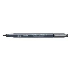 PENTEL Fineliner Pigment Call. 2.0 mm S20P-C2A POINTLINER, schwarz