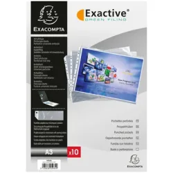 EXACOMPTA Zeigetaschen, glatt A3 5934E PP, gelocht, 55my