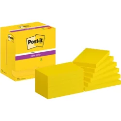 POST-IT Notes Super Sticky 76x127mm 655-S gelb 12x90 Blatt