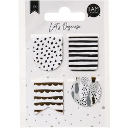 I AM CREATIVE Buchzeichen Let`s Organize MAA4035.04 magnetisch, 4 assortiert