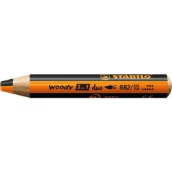 STABILO Farbstift Woody 3 in 1 882/220-750 Duo, orange/schwarz