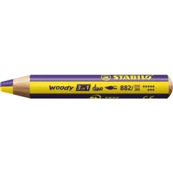 STABILO Farbstift Woody 3 in 1 882/205-385 Duo, gelb/violett