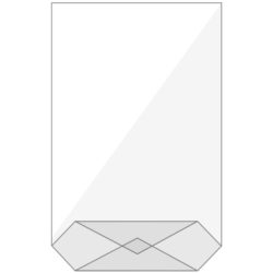 B&Uuml;ROLINE Kreuzboden Beutel 145&times;235mm 423004 transparent 10 St&uuml;ck