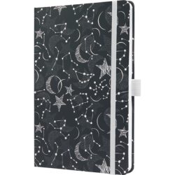 JOLIE Notizbuch Cosmic Fantasy A5 JN349 schwarzweiss,liniert 174 Blatt