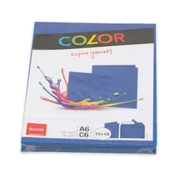 ELCO Couverts/Karten COLOR C6/A6 74834.32 blau 2x10 St&uuml;ck