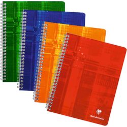 CLAIREFONTAINE Spiralheft A5 8762C ass., kariert, 5mm 90 Blatt