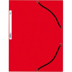 B&Uuml;ROLINE Gummibandmappe A4 460697 rot, Karton