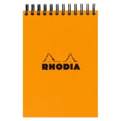 RHODIA Spiralblock orange A7 11500 kariert 80 Blatt