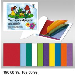 URSUS Transparentpapier 14&times;24cm 1960099 42g, 10 Farben ass.