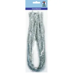 URSUS Pfeifenputzer 9mmx50cm 6530001 metallic-silber 10 St&uuml;ck