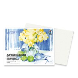 URSUS Aquarellpapier 12x17cm 9300000 200g, weiss 10 Blatt