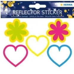 HERMA Reflektorsticker 19196 Blumen und Herzen